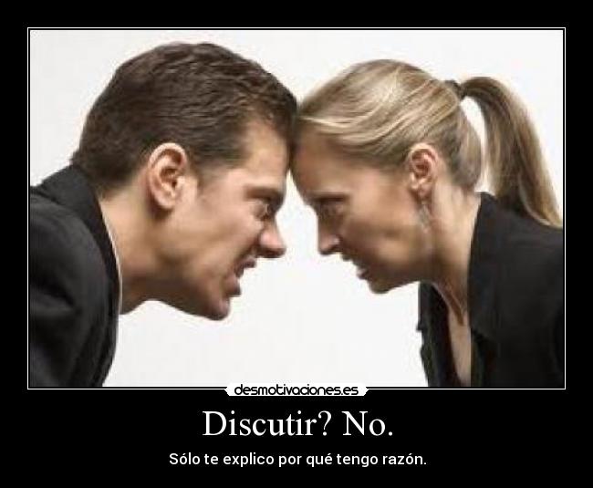 Discutir? No. - 