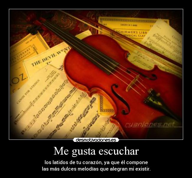 Me gusta escuchar -