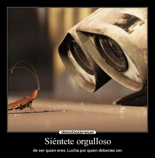 carteles walle grillo luchar orgulloso quien eres desmotivaciones