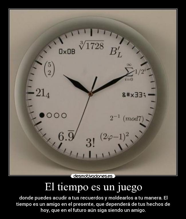 El tiempo es un juego - 