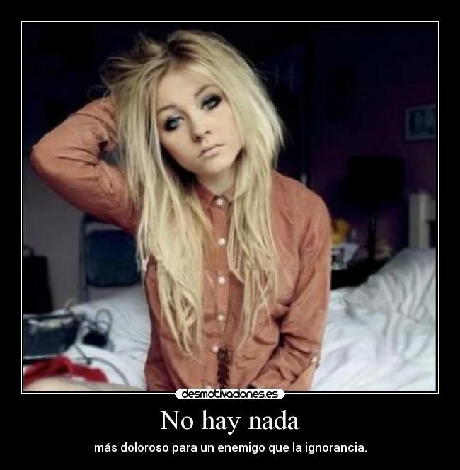 No hay nada -