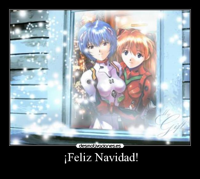 carteles navidad evangelion desmotivaciones