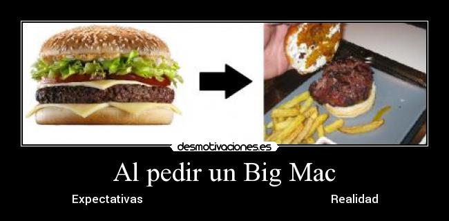 Al pedir un Big Mac - 