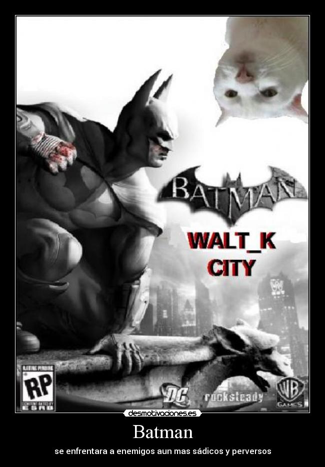 carteles batman walt city parodia comic marvel xbox 360 desmotivaciones