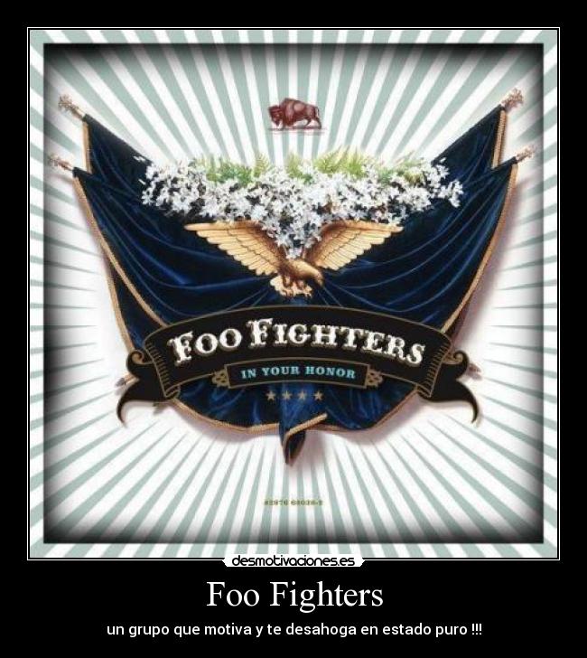 Foo Fighters - un grupo que motiva y te desahoga en estado puro !!!