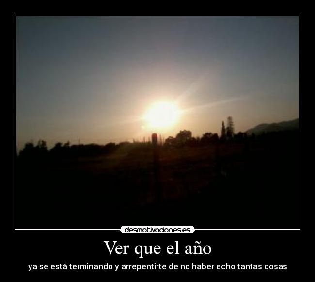 Ver que el año - 