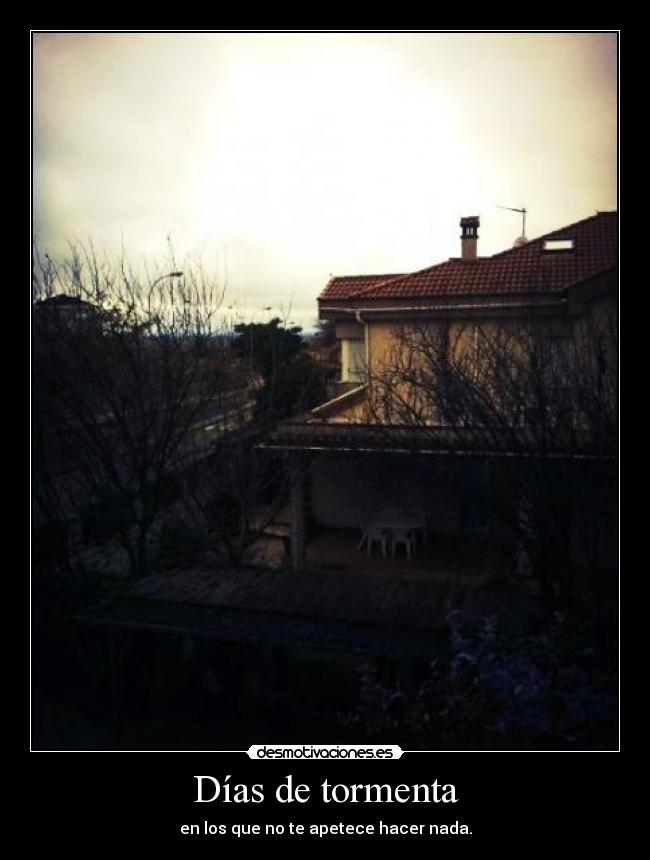 Días de tormenta -