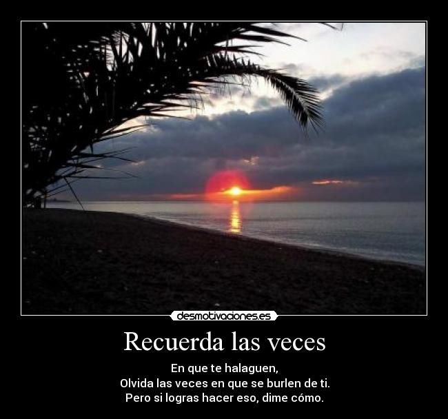 Recuerda las veces -