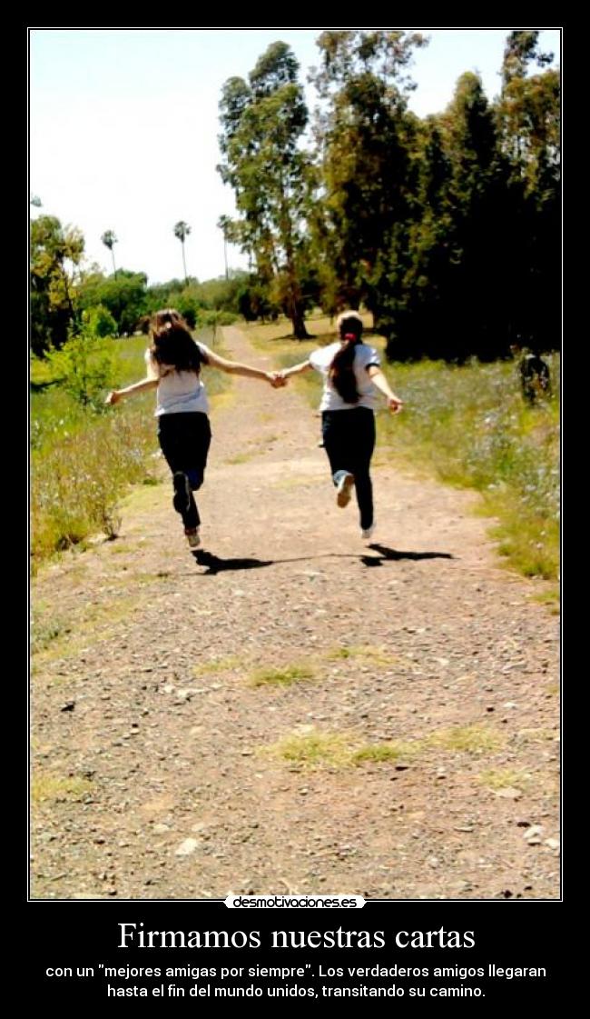 Firmamos nuestras cartas -