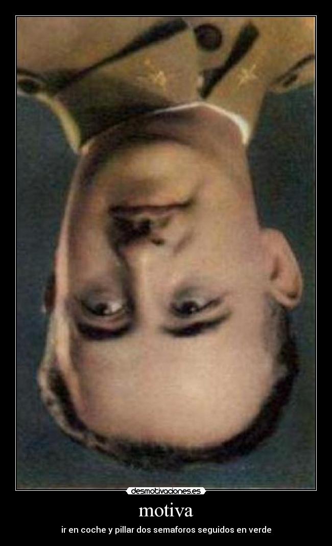 motiva - ir en coche y pillar dos semaforos seguidos en verde
