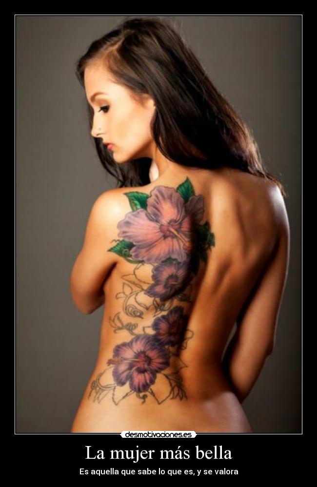 carteles mujer mujer mas bella aquella sabe que valor valora desmotivaciones