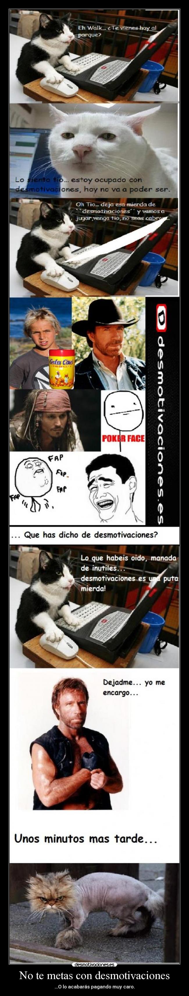 No te metas con desmotivaciones -