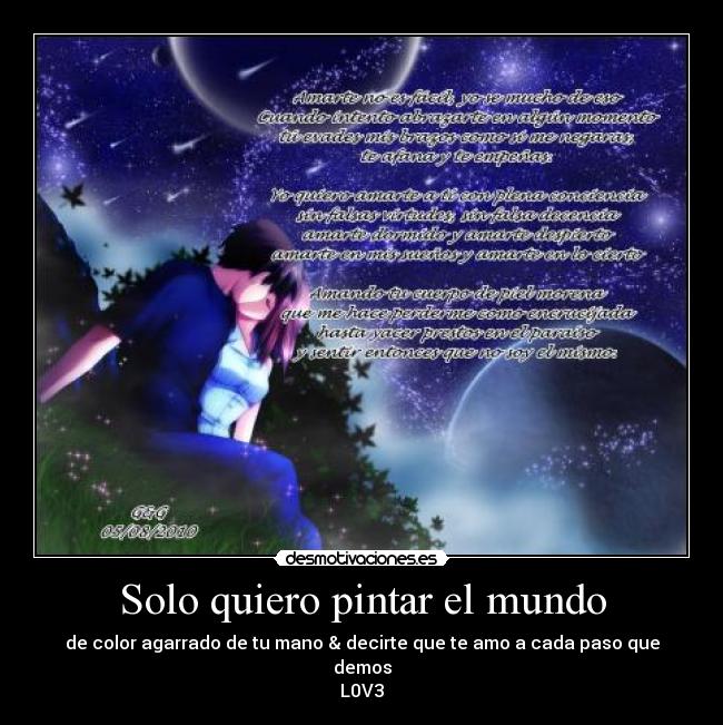 Solo quiero pintar el mundo -