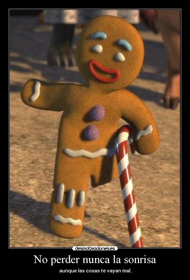 No perder nunca la sonrisa -