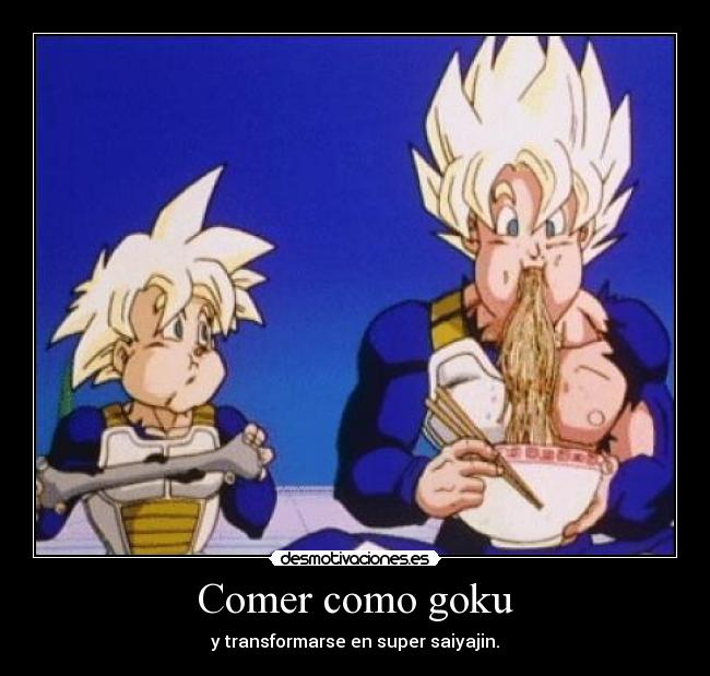 carteles goku anime desmotivaciones