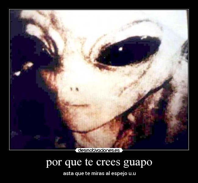 por que te crees guapo - asta que te miras al espejo u.u