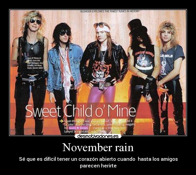 November rain -