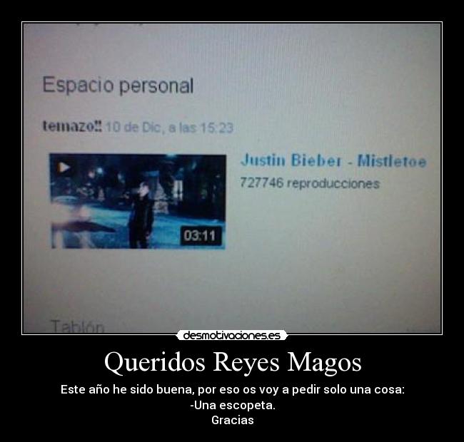 Queridos Reyes Magos -