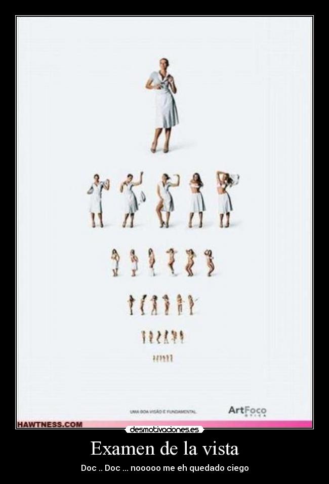 carteles examen vista desmotivaciones