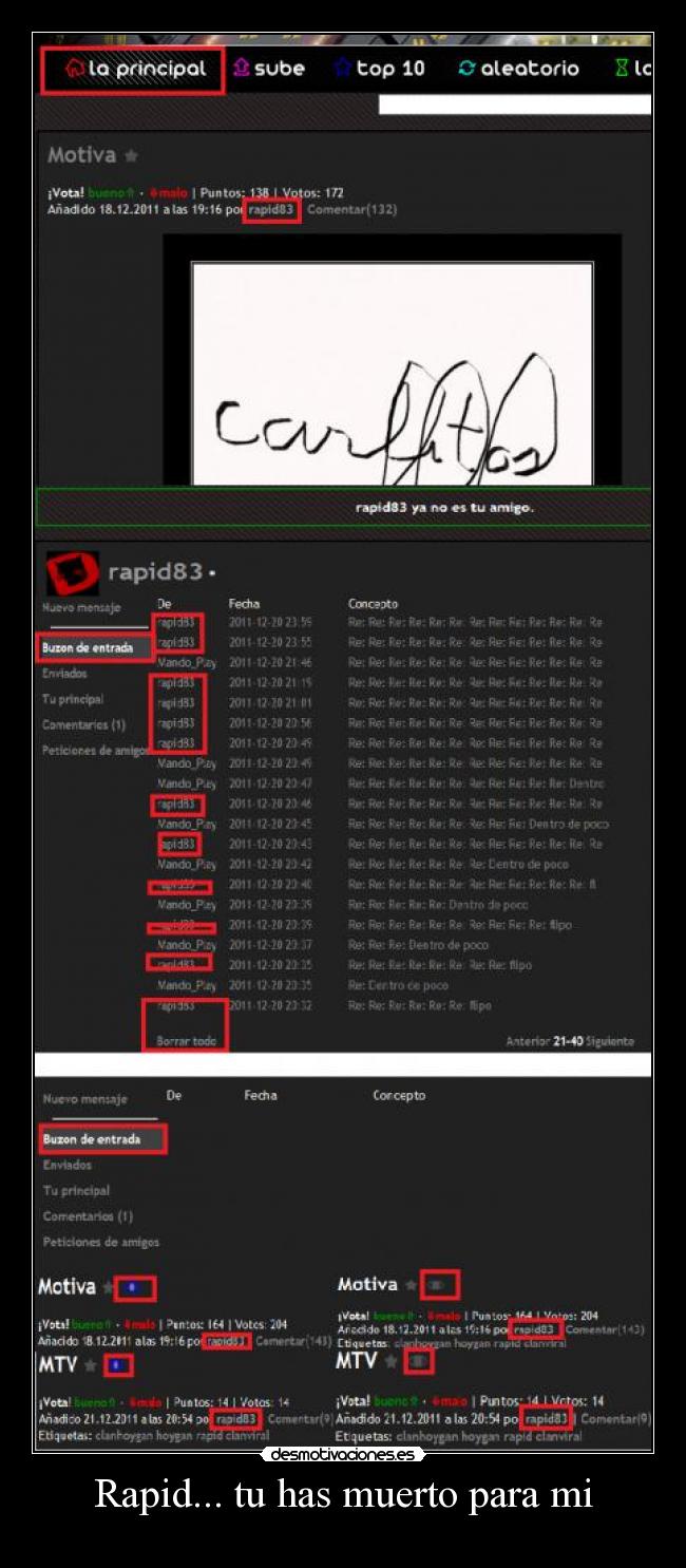 Rapid... tu has muerto para mi - 