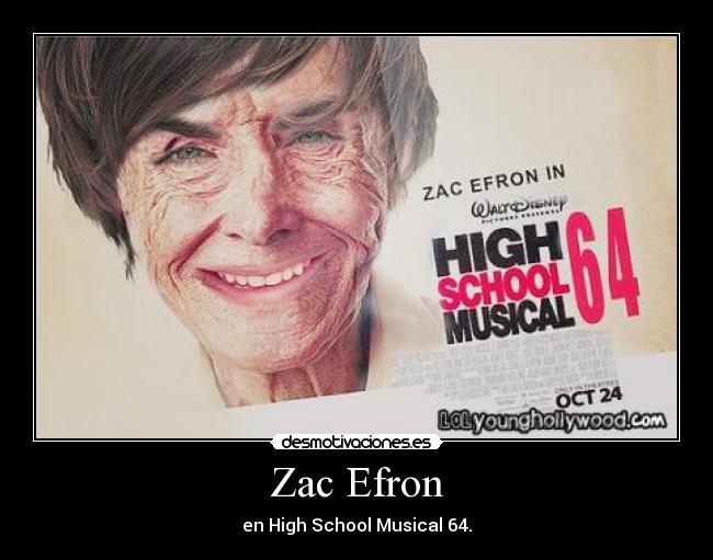 Zac Efron - en High School Musical 64.