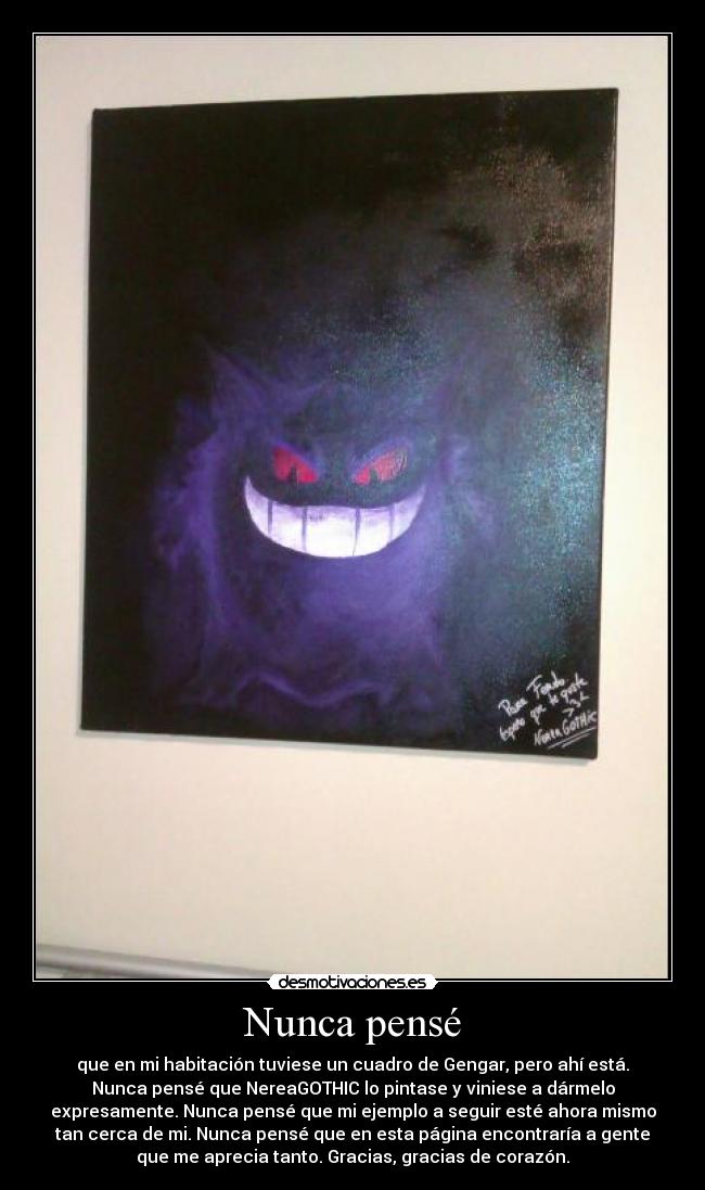 carteles ferdo gengar cuadro nereagothic desmotivaciones