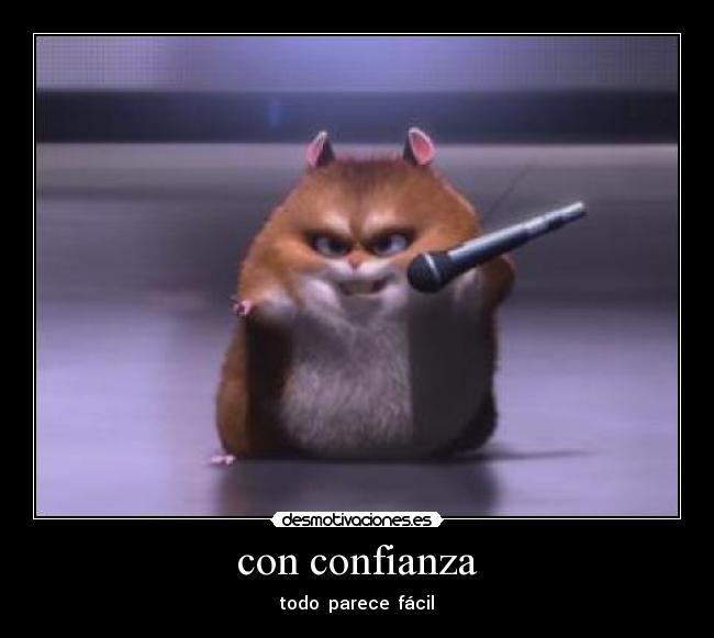 con confianza -