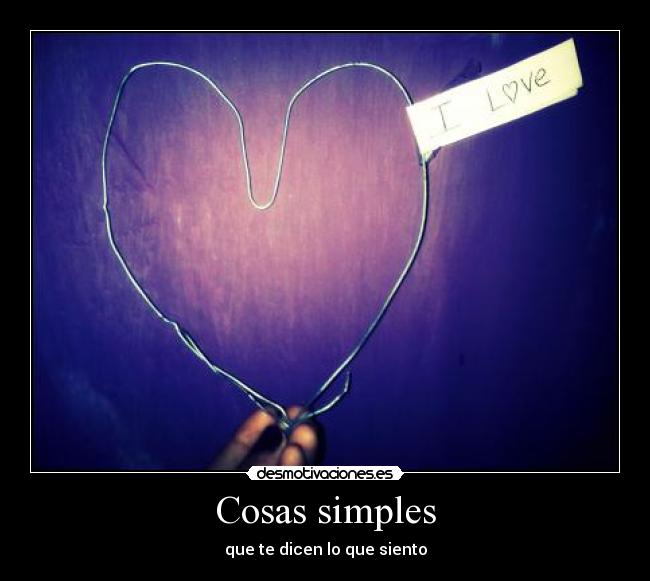 Cosas simples - 