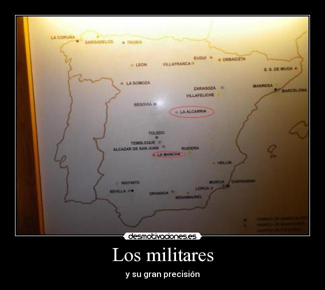 Los militares - y su gran precisión