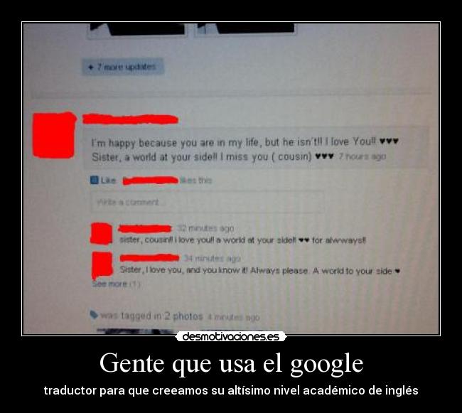 Gente que usa el google -