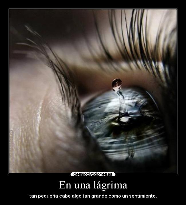 En una lágrima - 