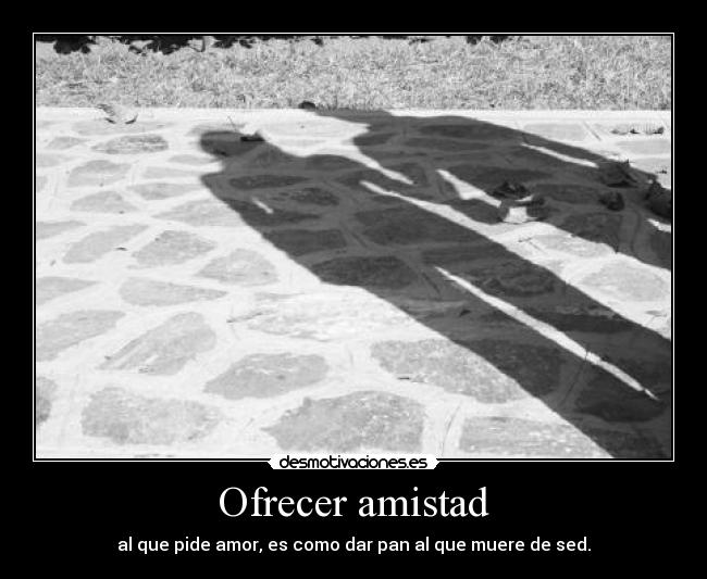 Ofrecer amistad -
