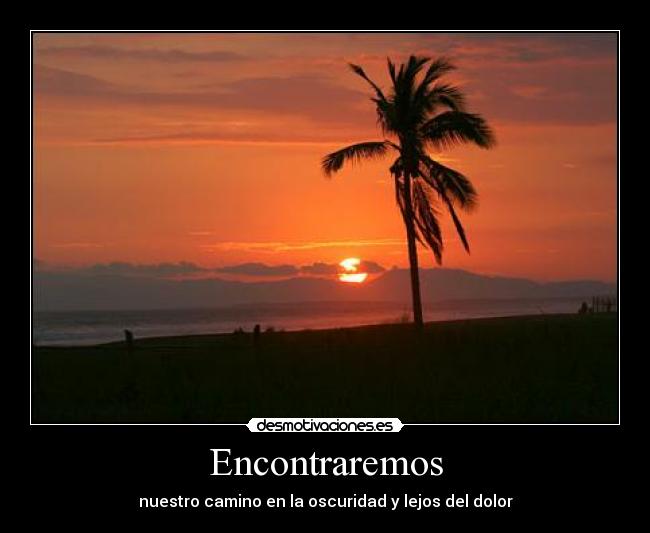 Encontraremos - nuestro camino en la oscuridad y lejos del dolor