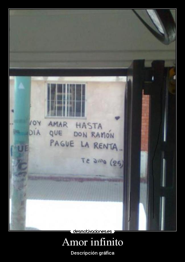 Amor infinito - Descripción gráfica