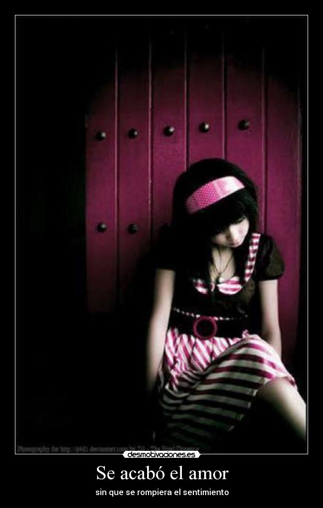 Se acabó el amor - sin que se rompiera el sentimiento