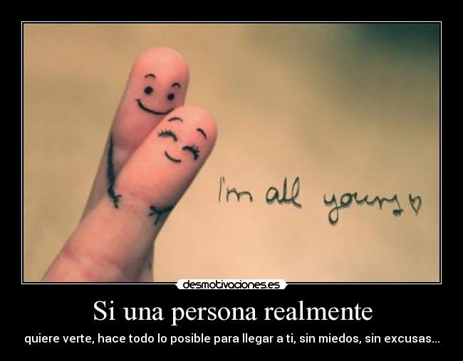 Si una persona realmente - 