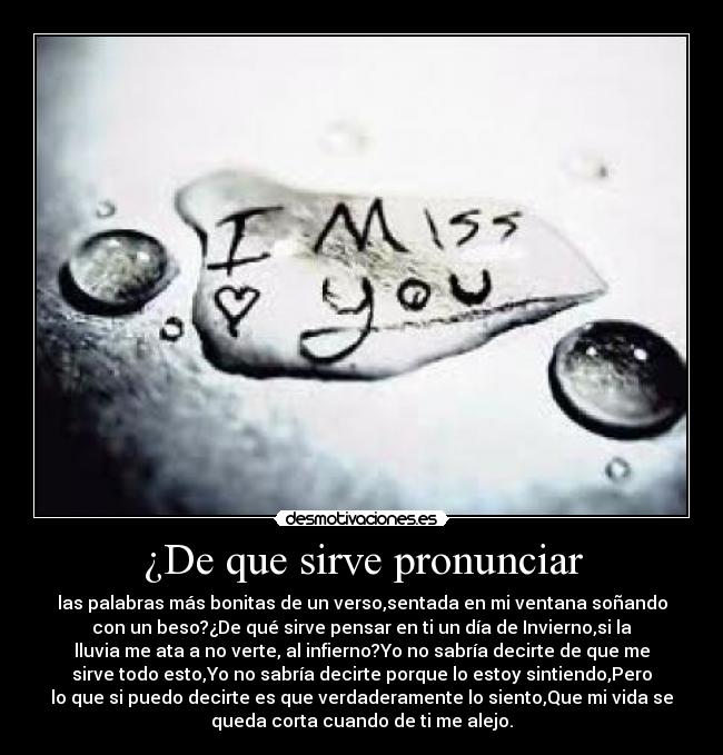 ¿De que sirve pronunciar -