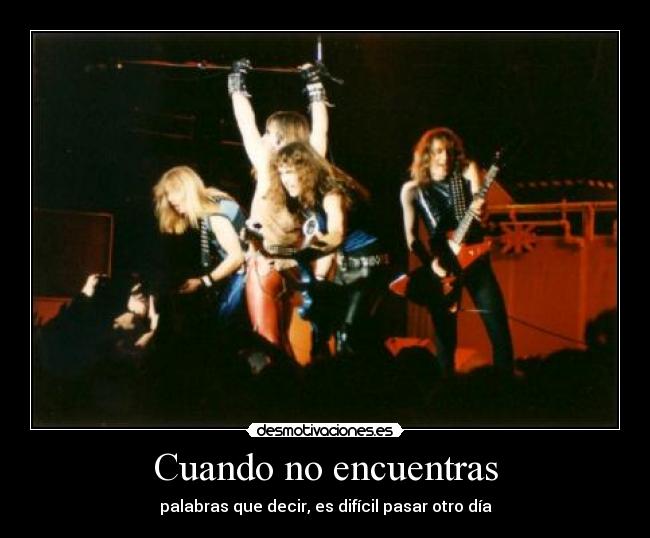 carteles iron maiden wasted years desmotivaciones