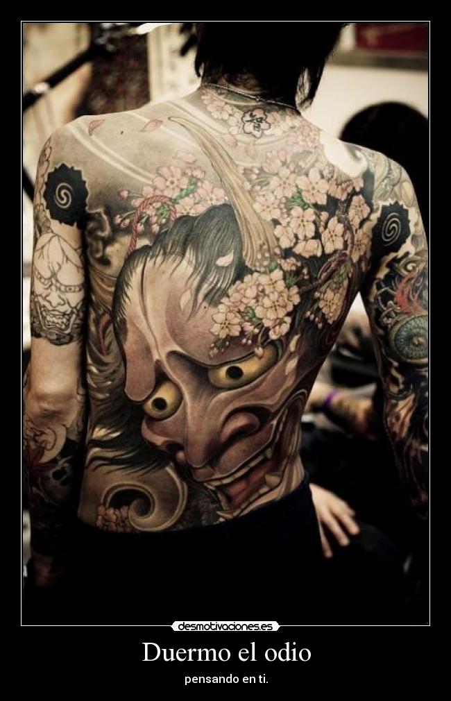 Duermo el odio - pensando en ti.