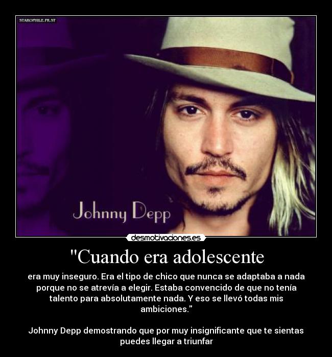 Cuando era adolescente - 