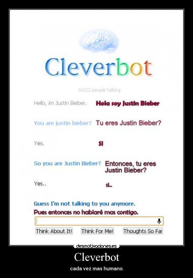 Cleverbot - cada vez mas humano.