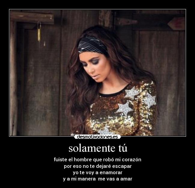 solamente tú -