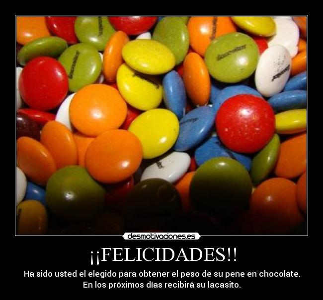 ¡¡FELICIDADES!! -