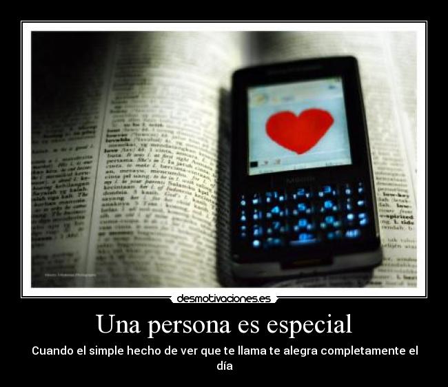 Una persona es especial - 