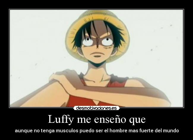 Luffy me enseño que -