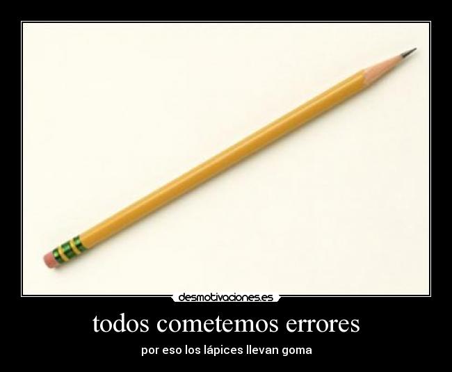 todos cometemos errores - 