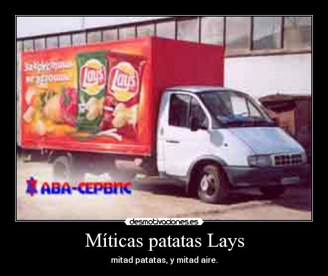 carteles miticas patatas lays aire desmotivaciones