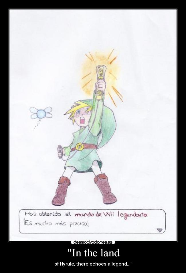 In the land - of Hyrule, there echoes a legend...