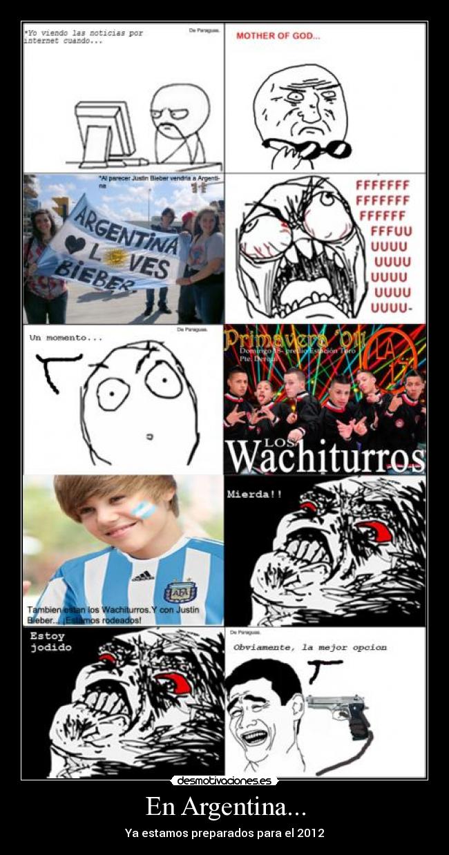 carteles justin bieber los wachiturros argentinos desmotivaciones