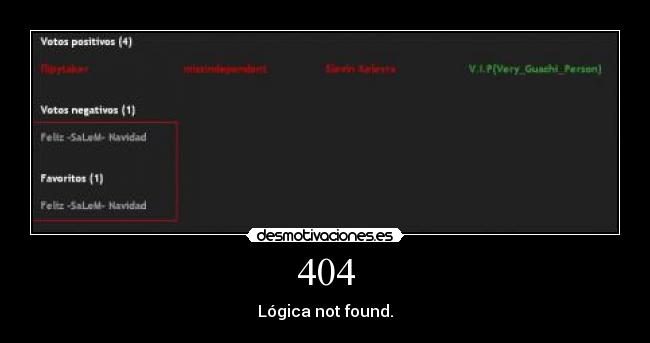 carteles logica not found desmotivaciones